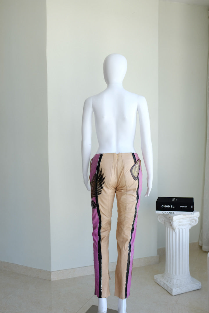 Roberto Cavalli Leather Goddess SS2003 Pants