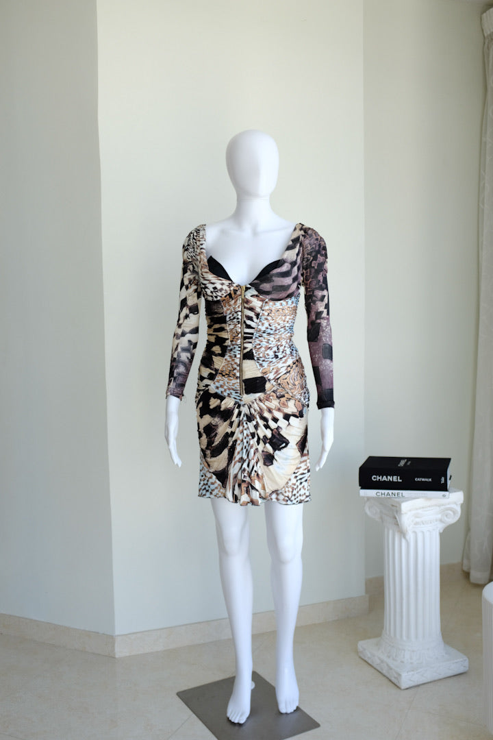 roberto cavalli 2003 corset dress Roberto Cavalli S/S 2003 Full Look