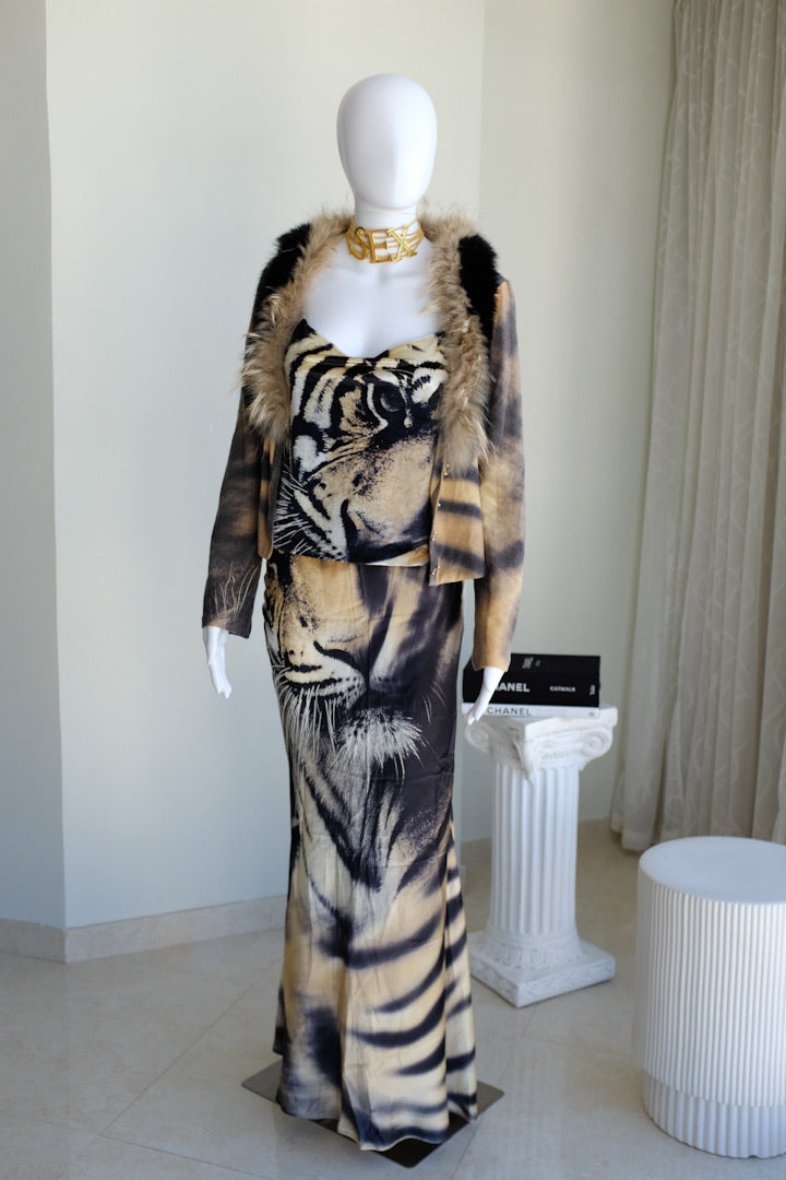 Roberto Cavalli Tiger Print Set