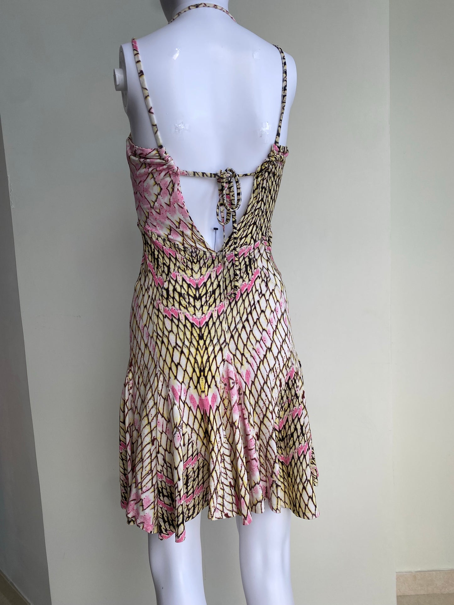 Roberto Cavalli for Just Cavalli Reptile Mini Dress