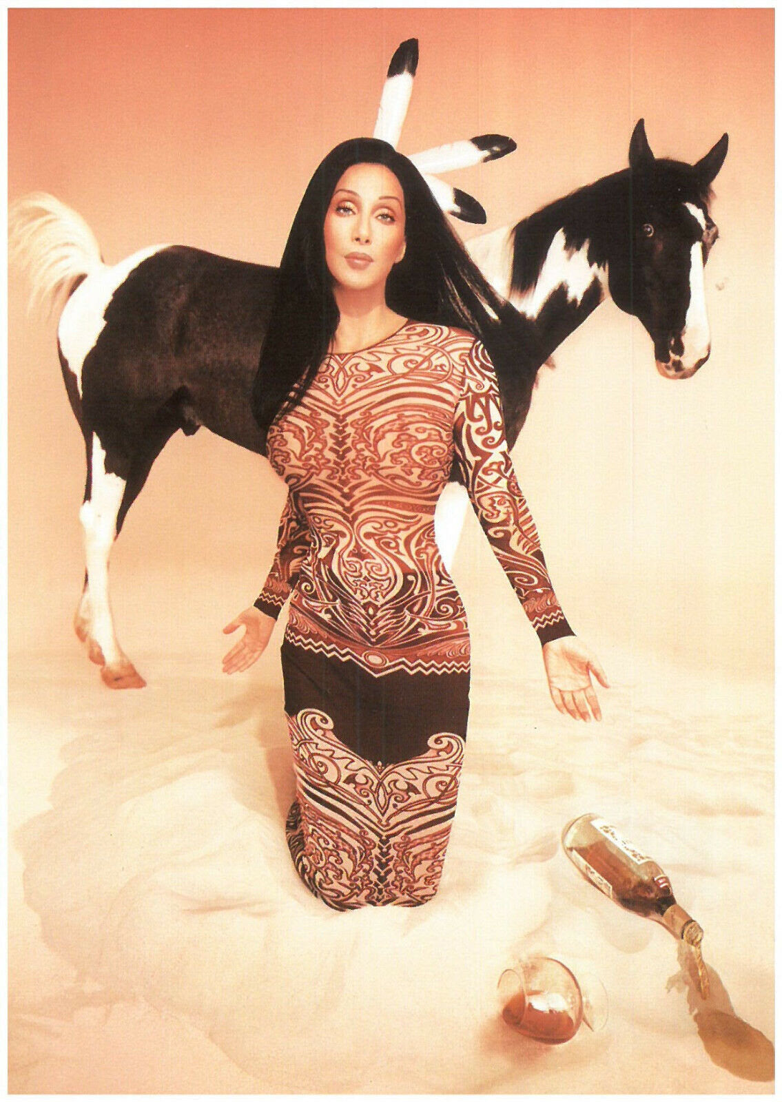 Jean Paul Gaultier Iconic Tribal Tattoo Mesh Dress