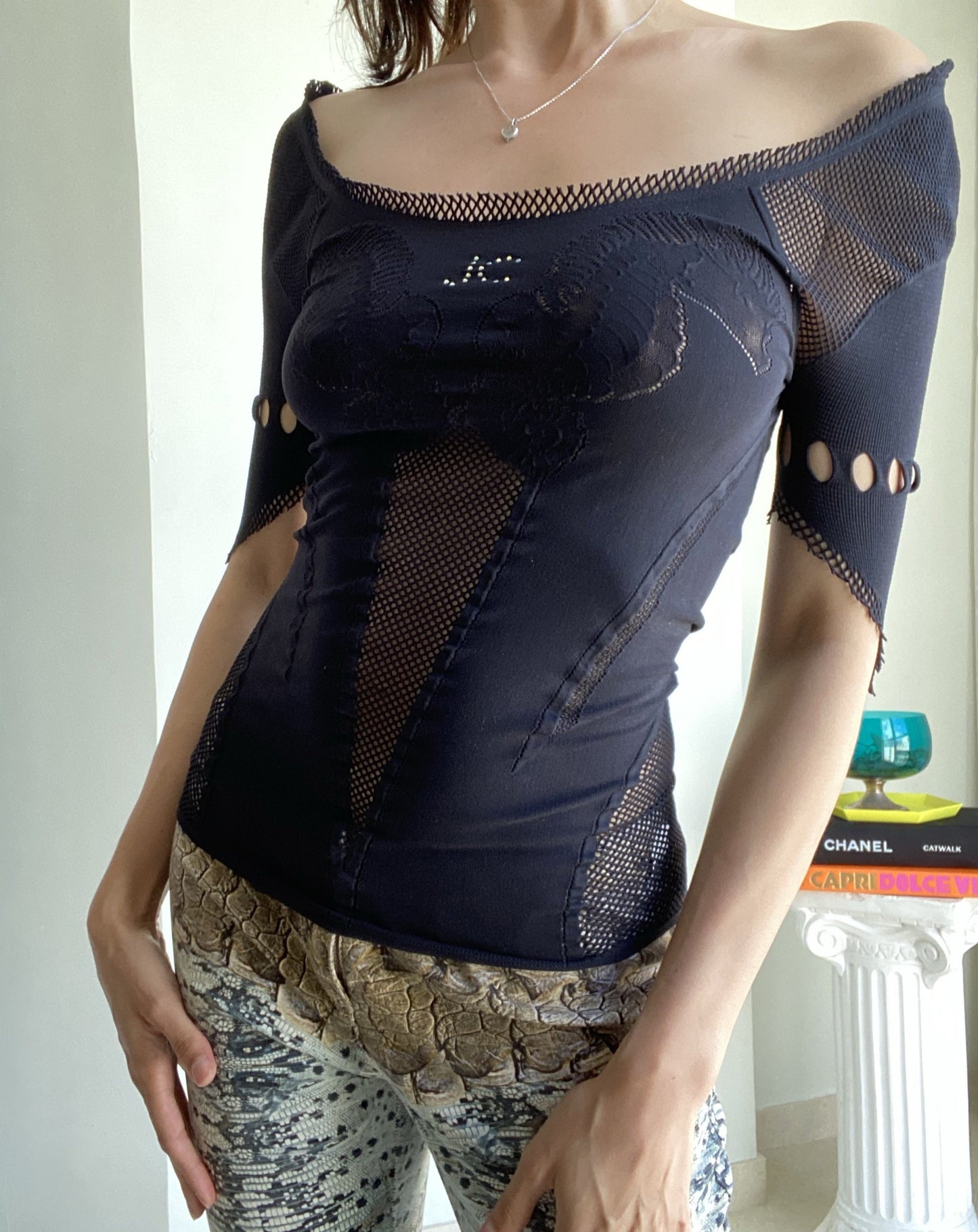 Roberto Cavalli for Just Cavalli Mesh Top