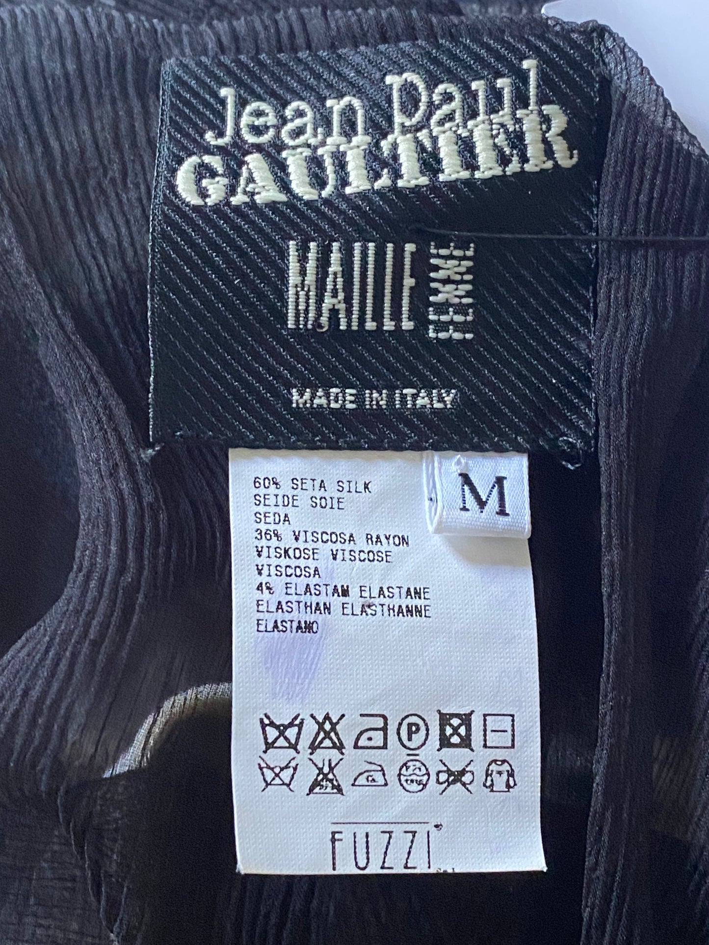 Jean Paul Gaultier Abstract Silk Dress
