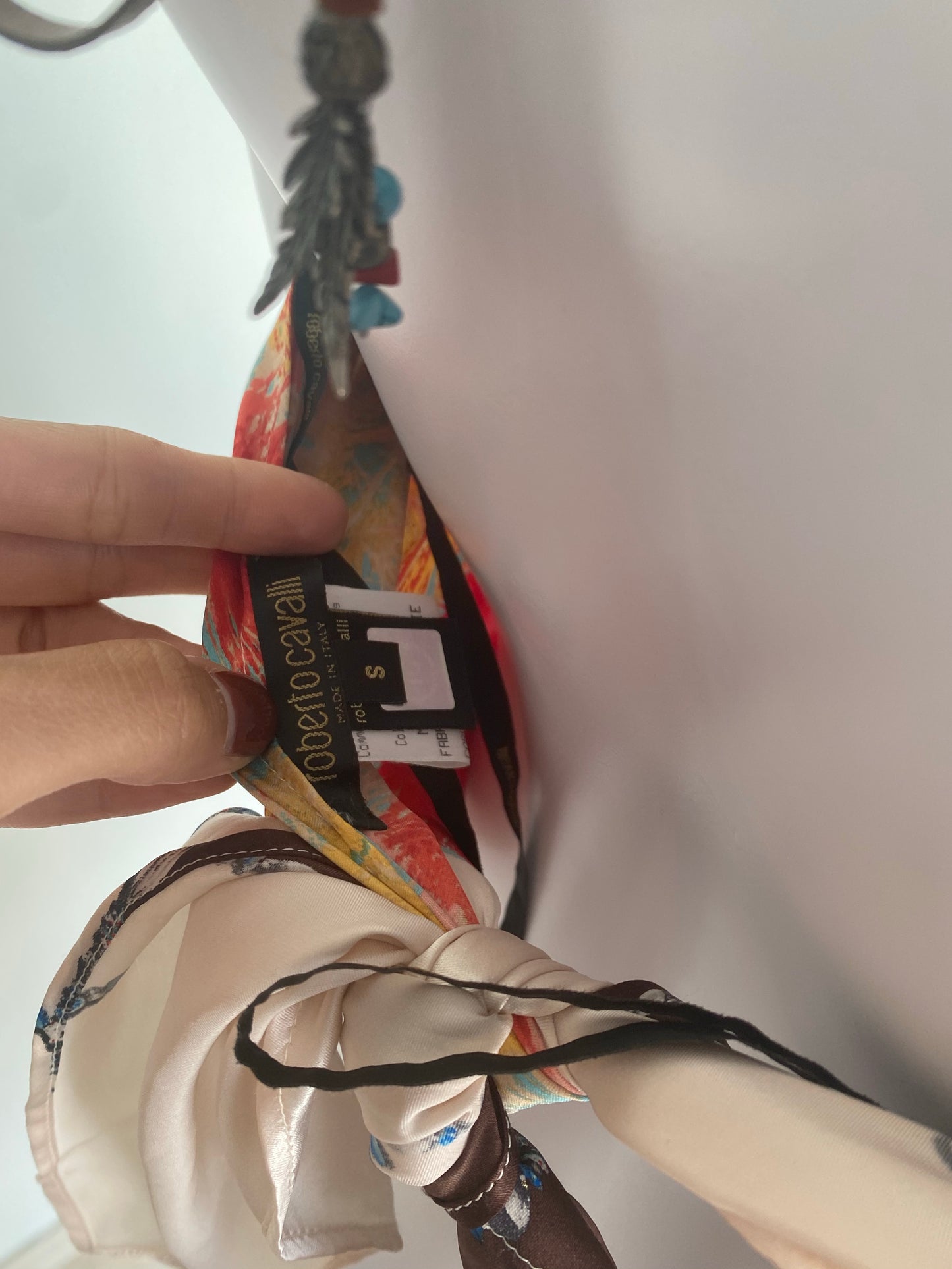 Roberto Cavalli Silk Halterneck Top