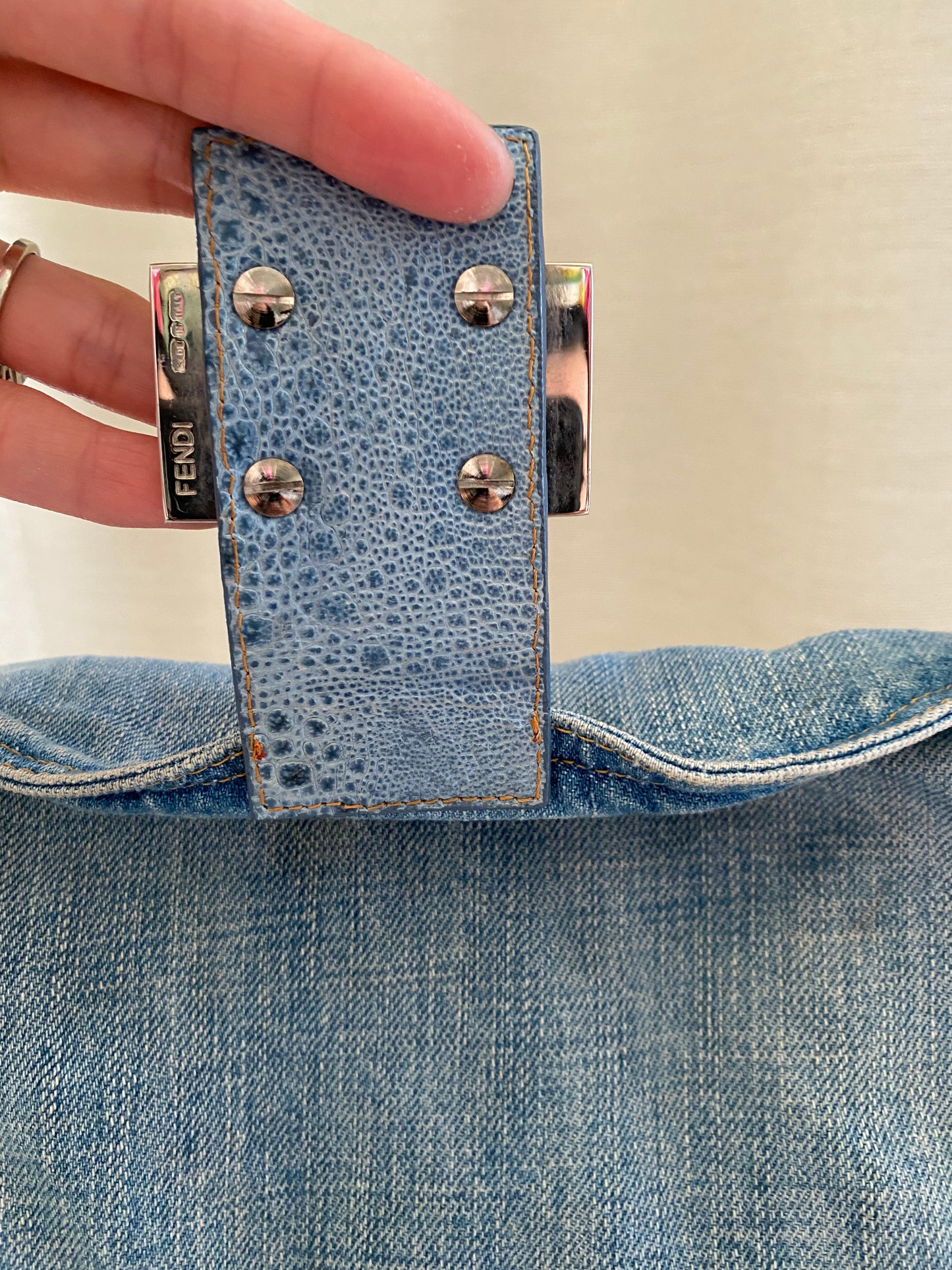 Fendi Denim Baguette
