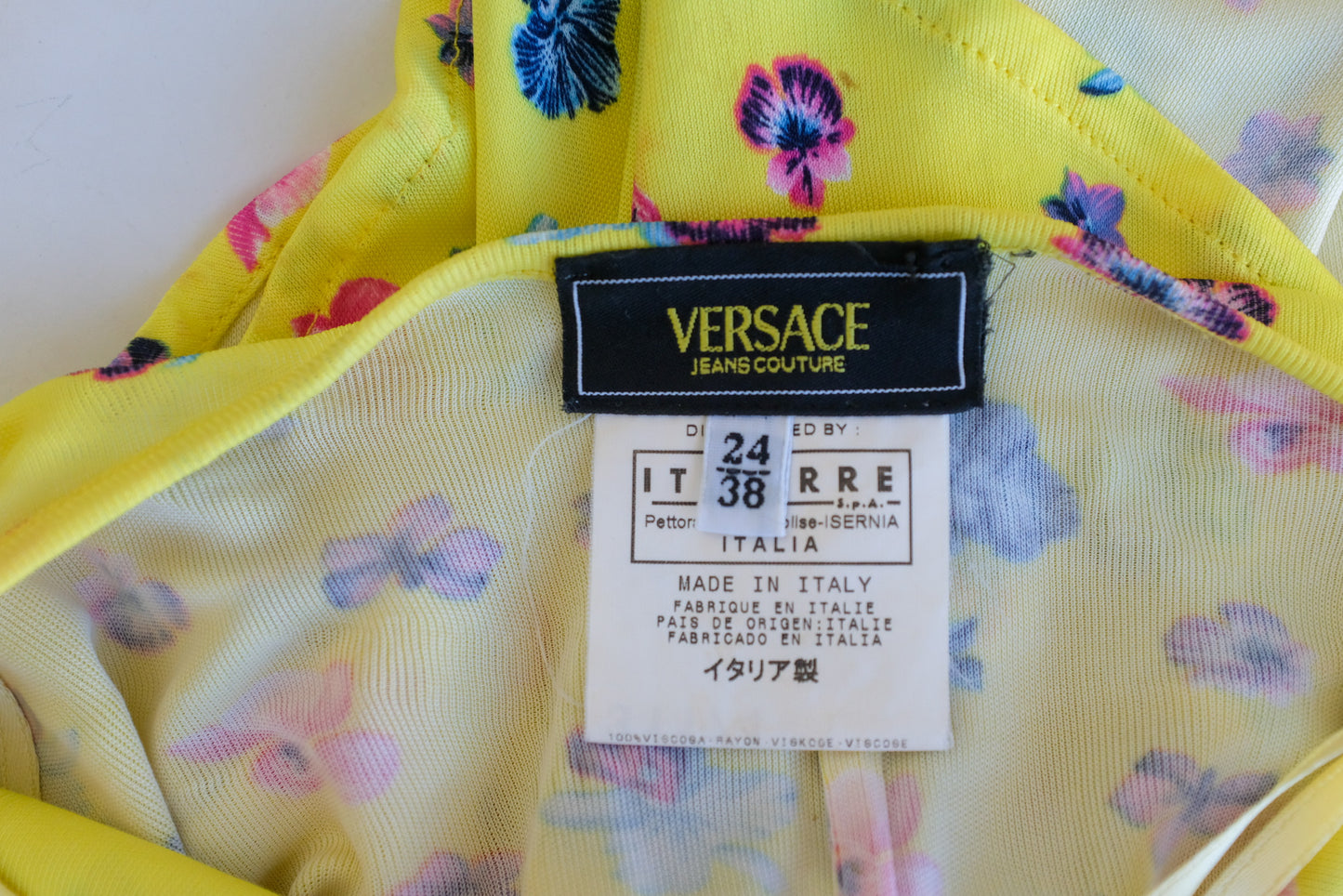 Versace Floral Cocktail dress