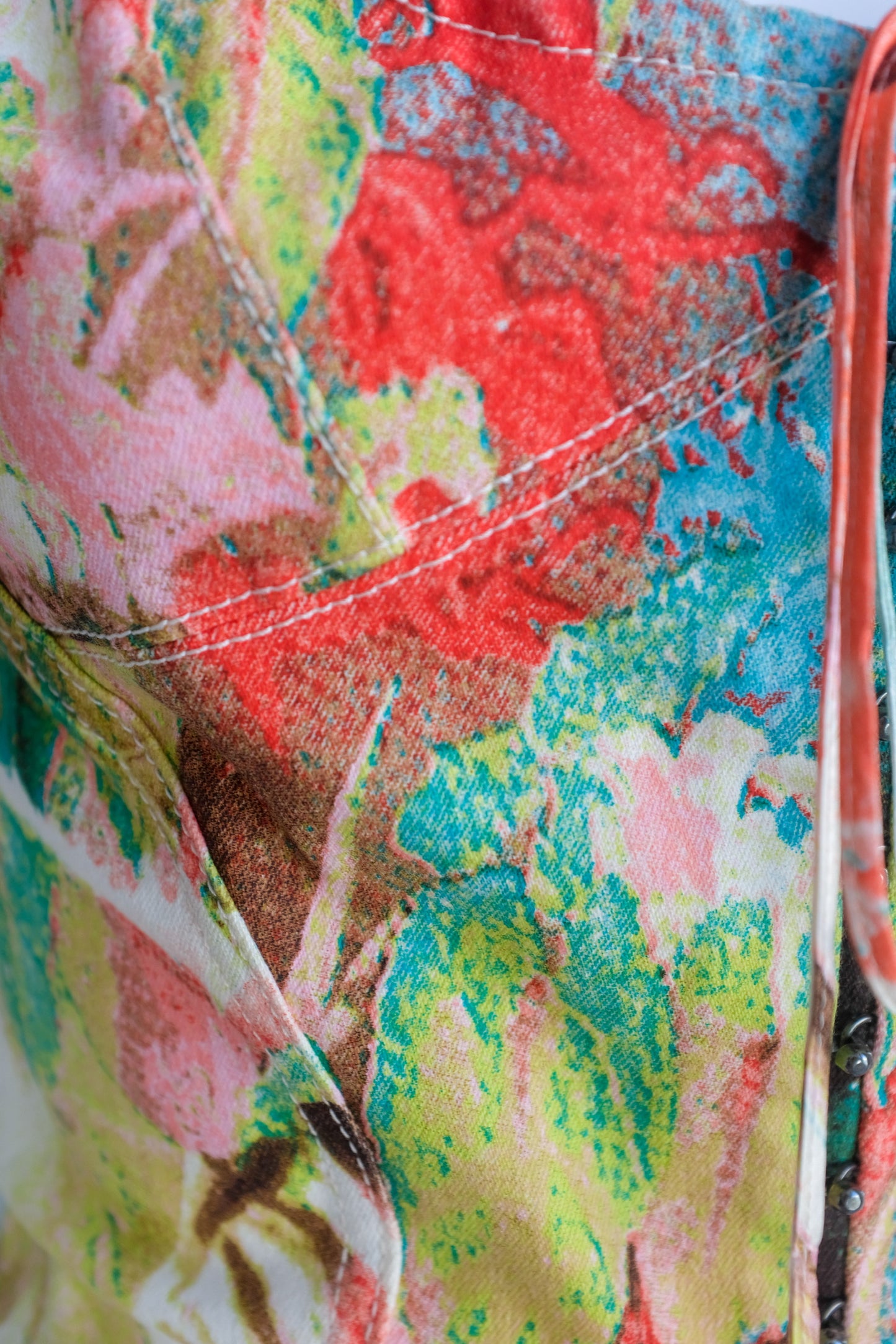 Roberto Cavalli Abstract Print Bustier