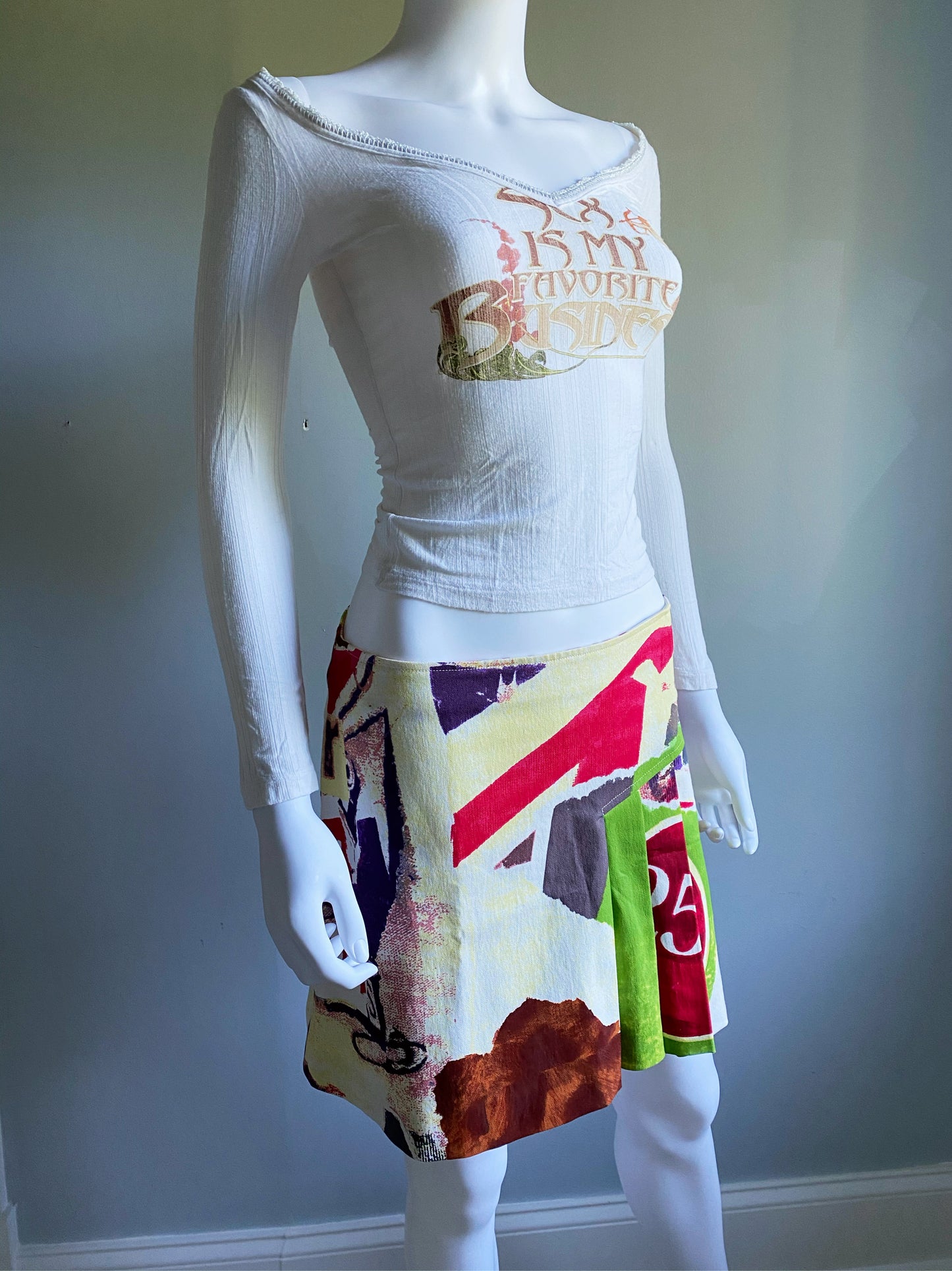 Christian Dior ‘Victim’ 2005 Bondage Pleated Skirt