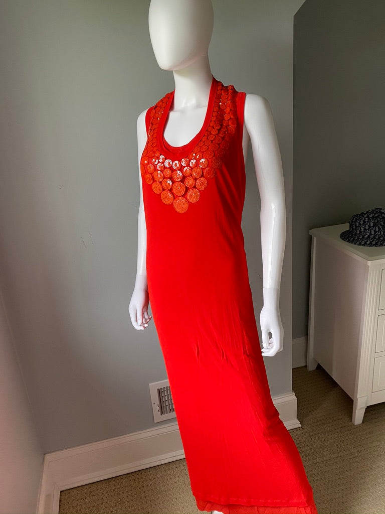 Jean Paul Gaultier Sequin Maxi Dress