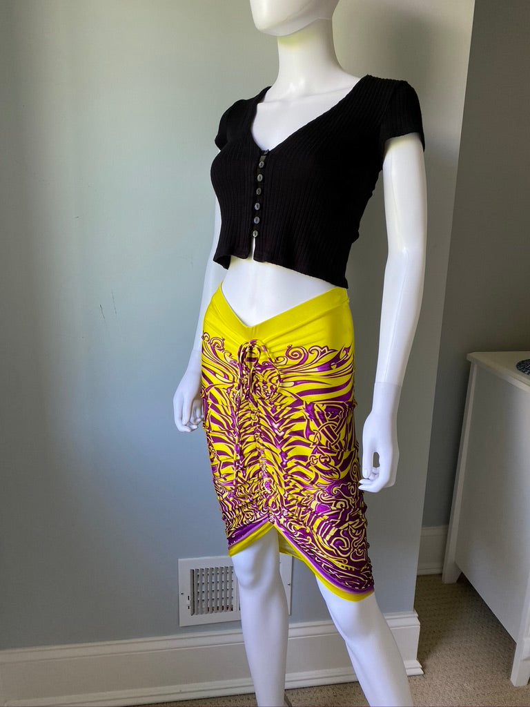 Jean Paul Gaultier Soleil Printed Skirt