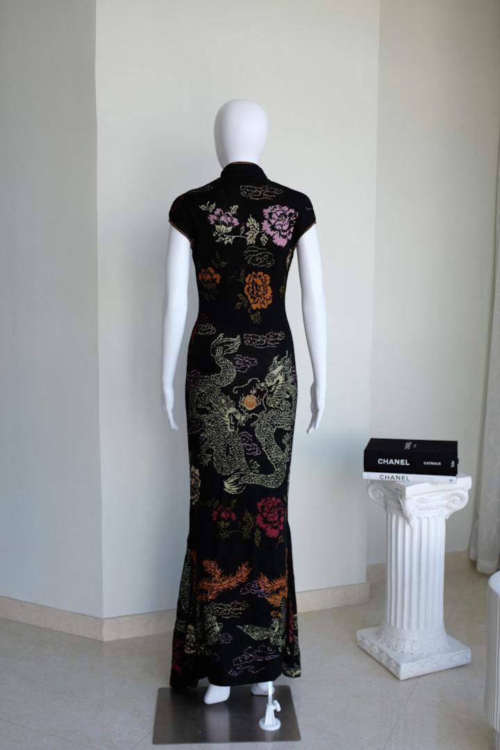 Roberto Cavalli Dragons Knitted Gown