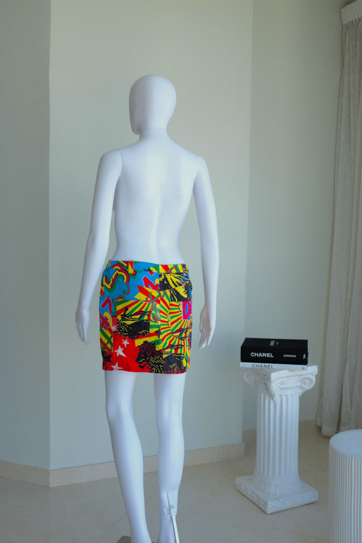 Christian Dior by John Galliano Rastafari mini Skirt