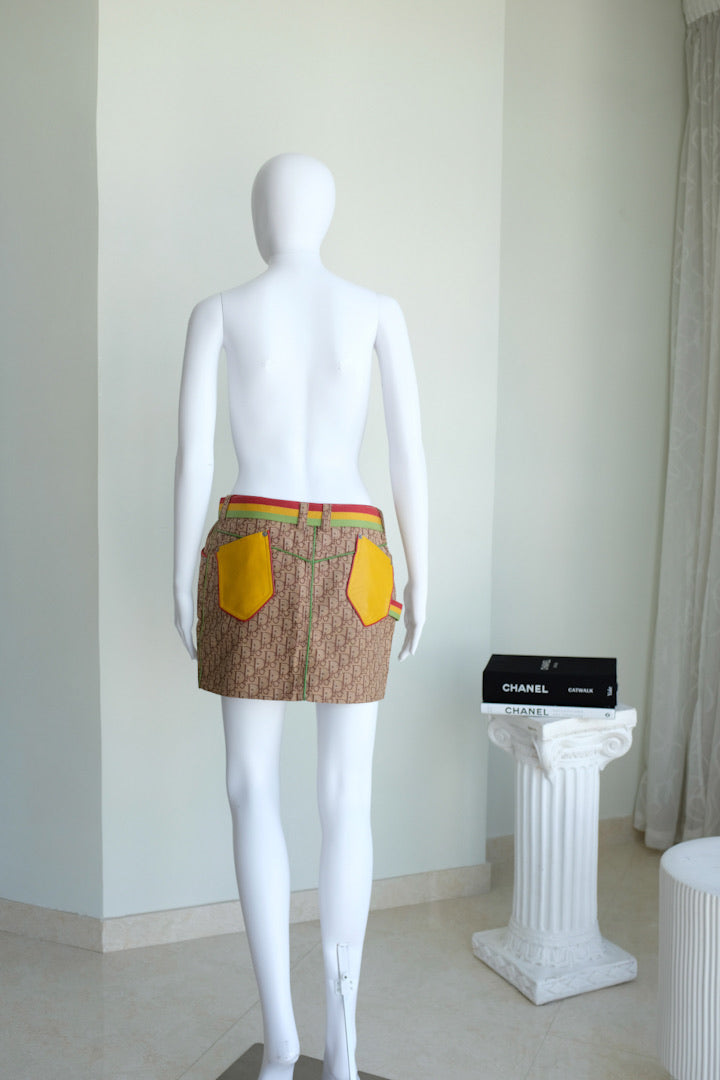Christian Dior by John Galliano Rasta mini Skirt