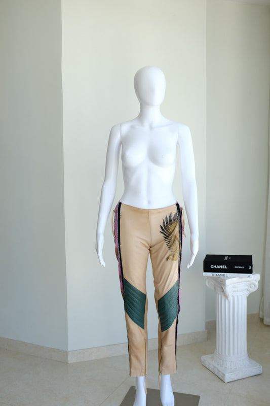 Roberto Cavalli Leather Goddess SS2003 Pants