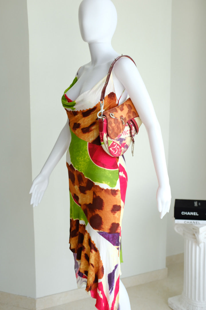 Christian Dior by John Galliano 'Fashion Victim' Silk Jersey Dress