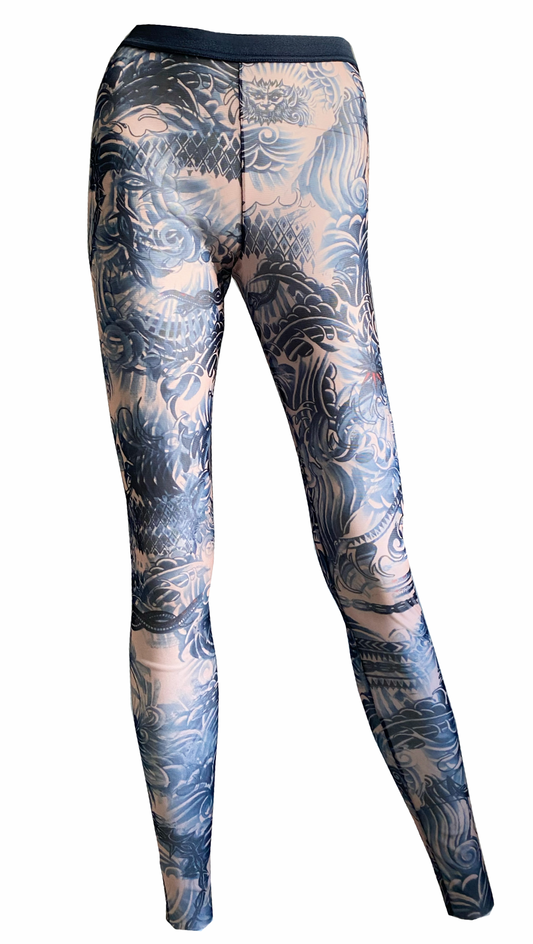 Jean Paul Gaultier x Lindex Collab Tattoo Leggings