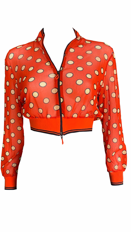 Jean Paul Gaultier Sheer Bomber Jacket