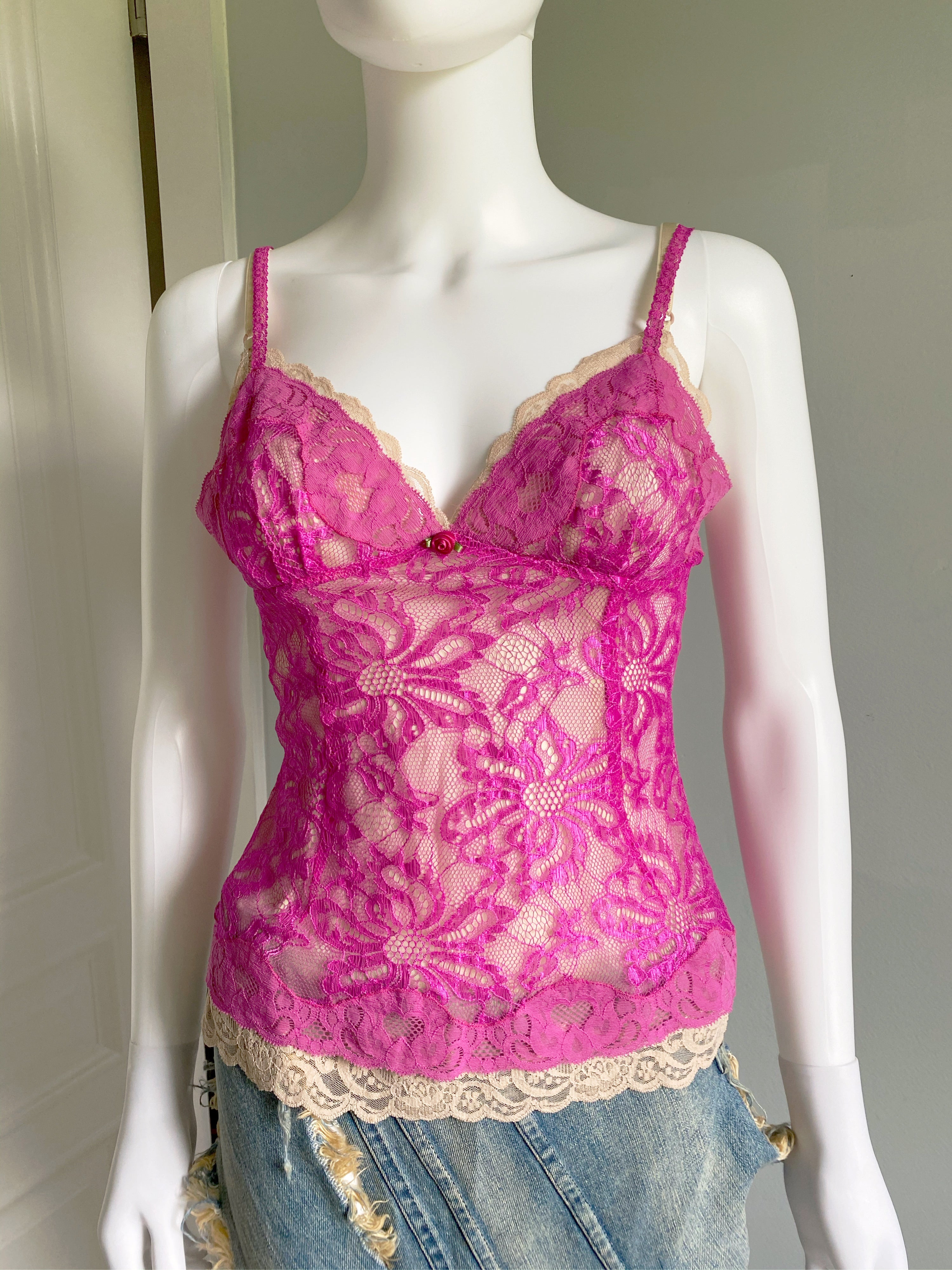 Dolce & Gabanna lace pink top