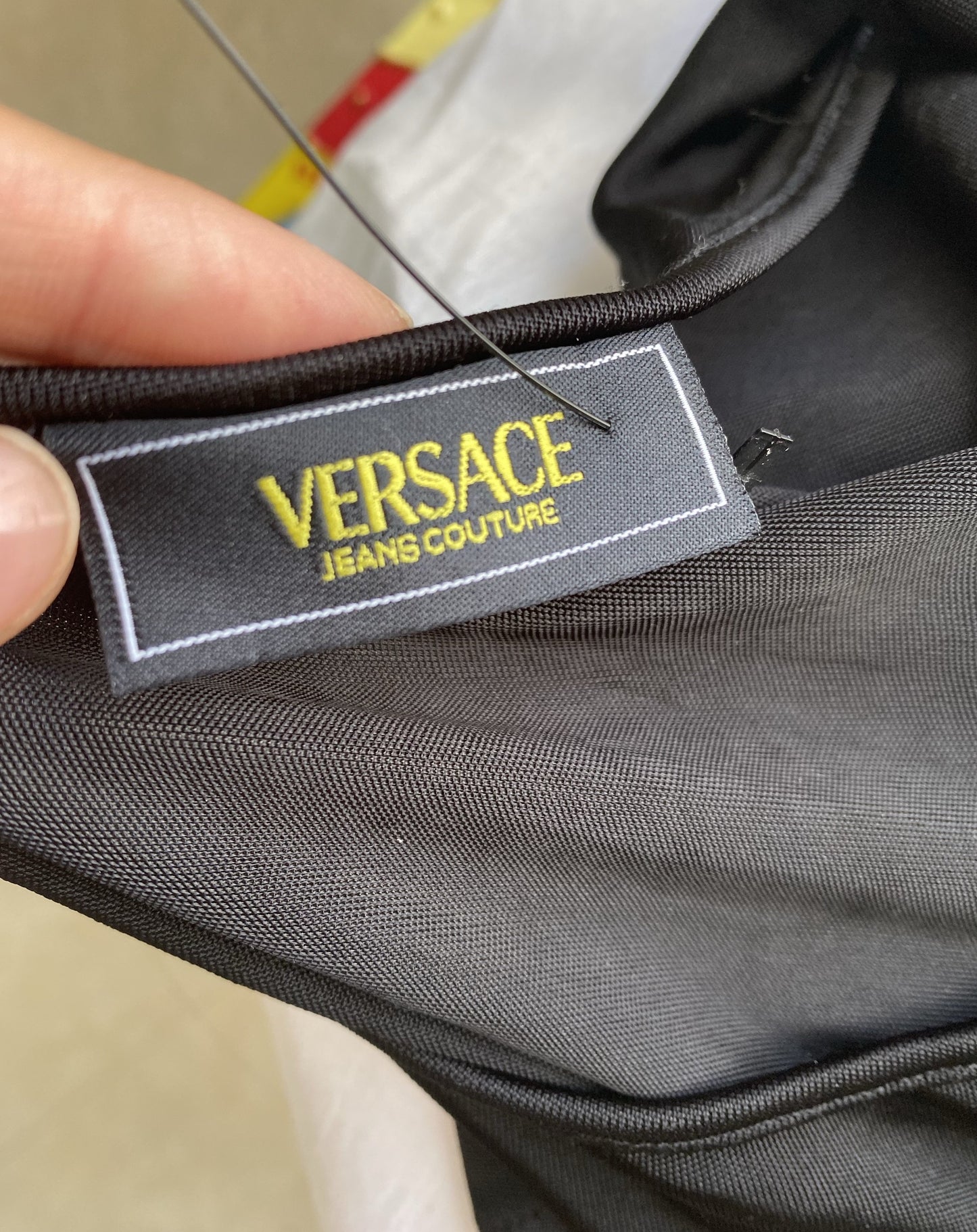 Versace Jean black mini dress