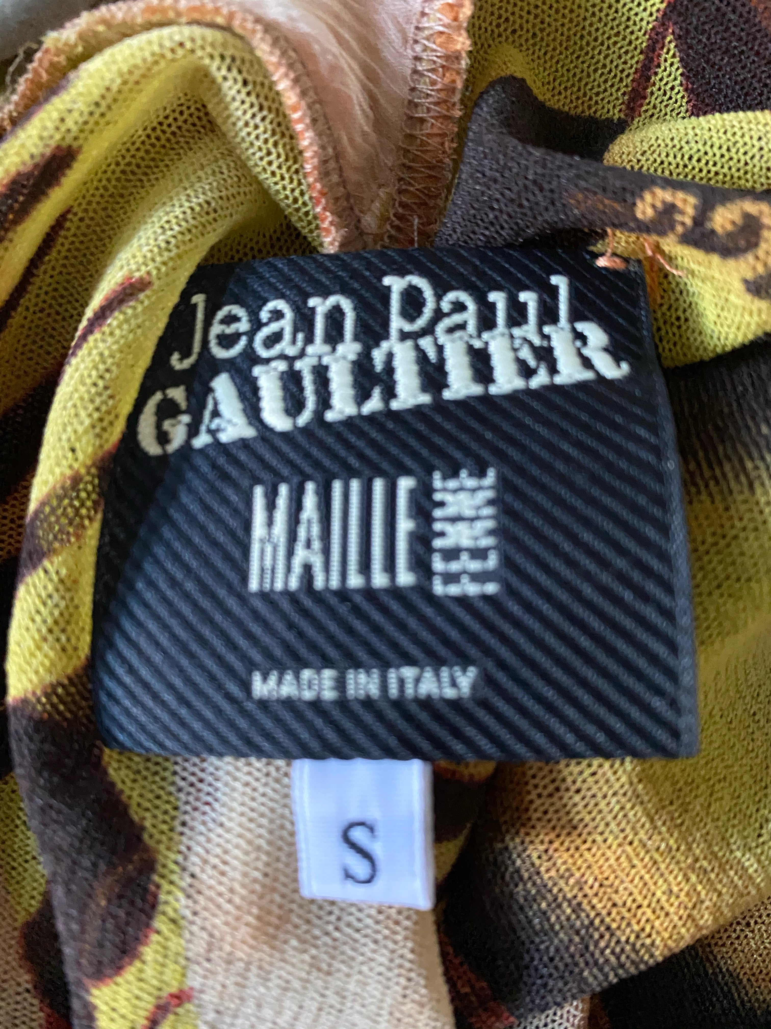 Jean Paul Gaultier Butterfly Effect Mesh Top