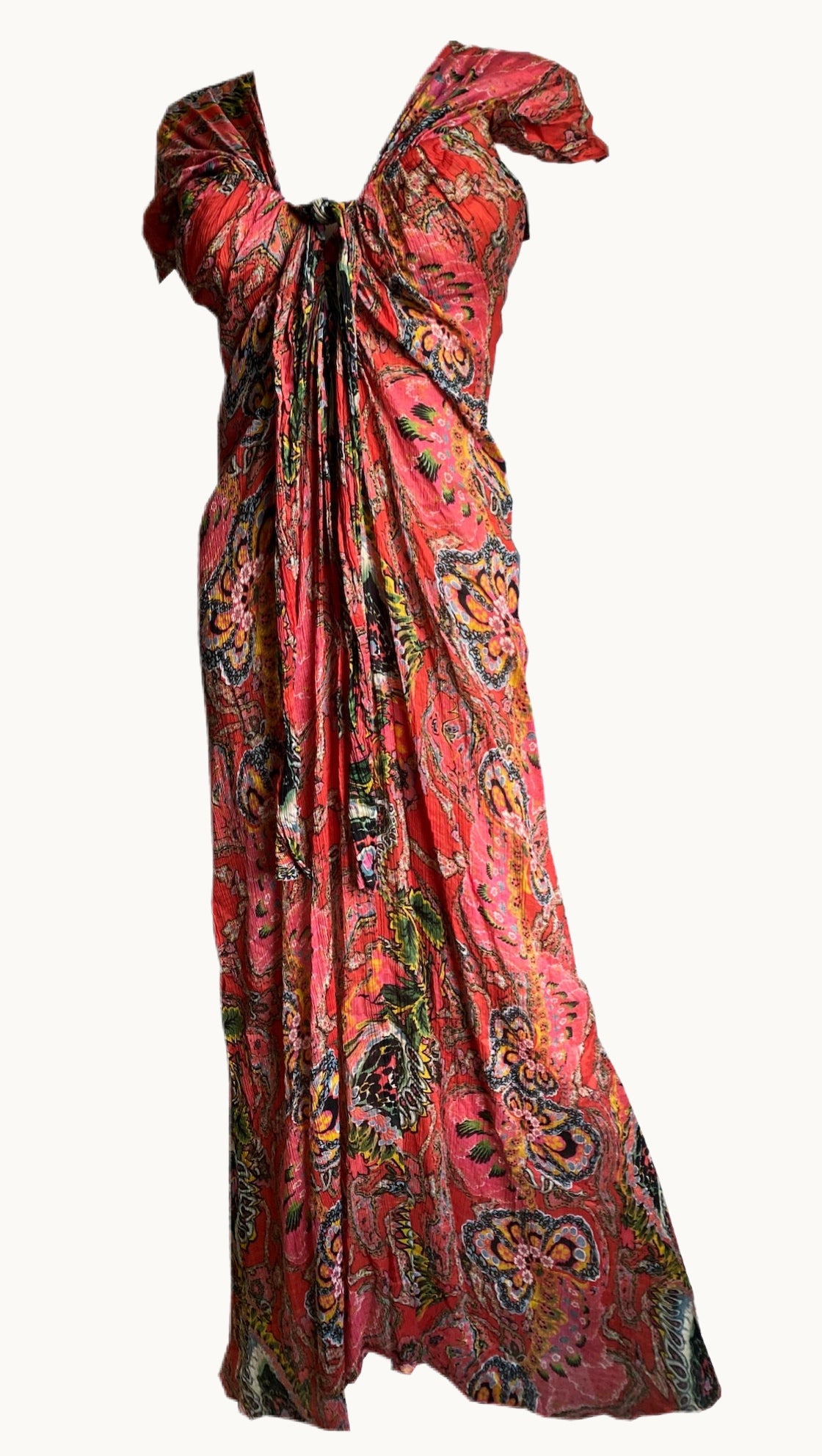 Vintage Christian Lacroix Silk Plisse Dress