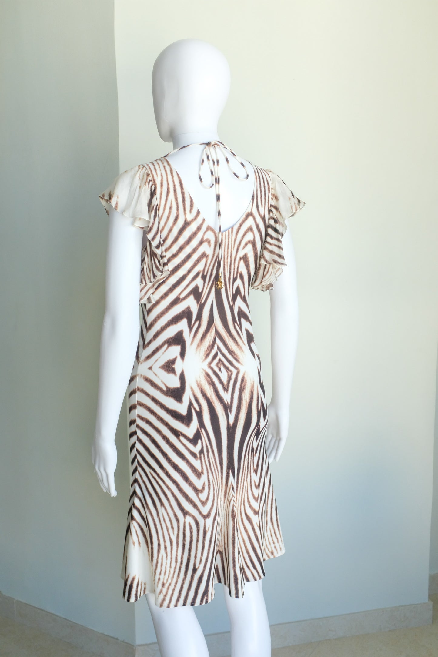 Roberto Cavalli Zebra Cocktail Dress