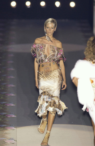 Roberto Cavalli SS2002 Silk Skirt Look 2