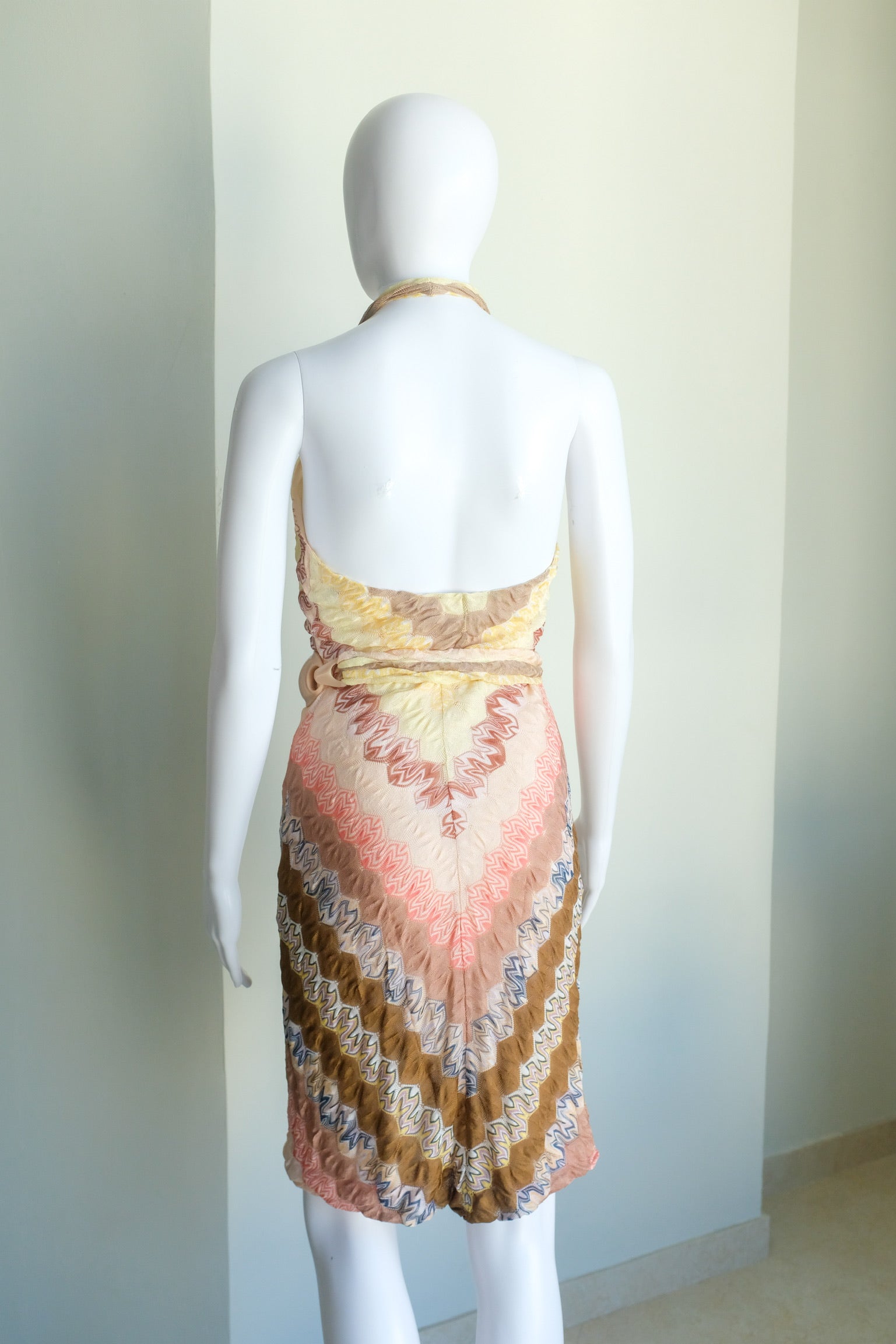 Missoni Knit Halter Cocktail Dress