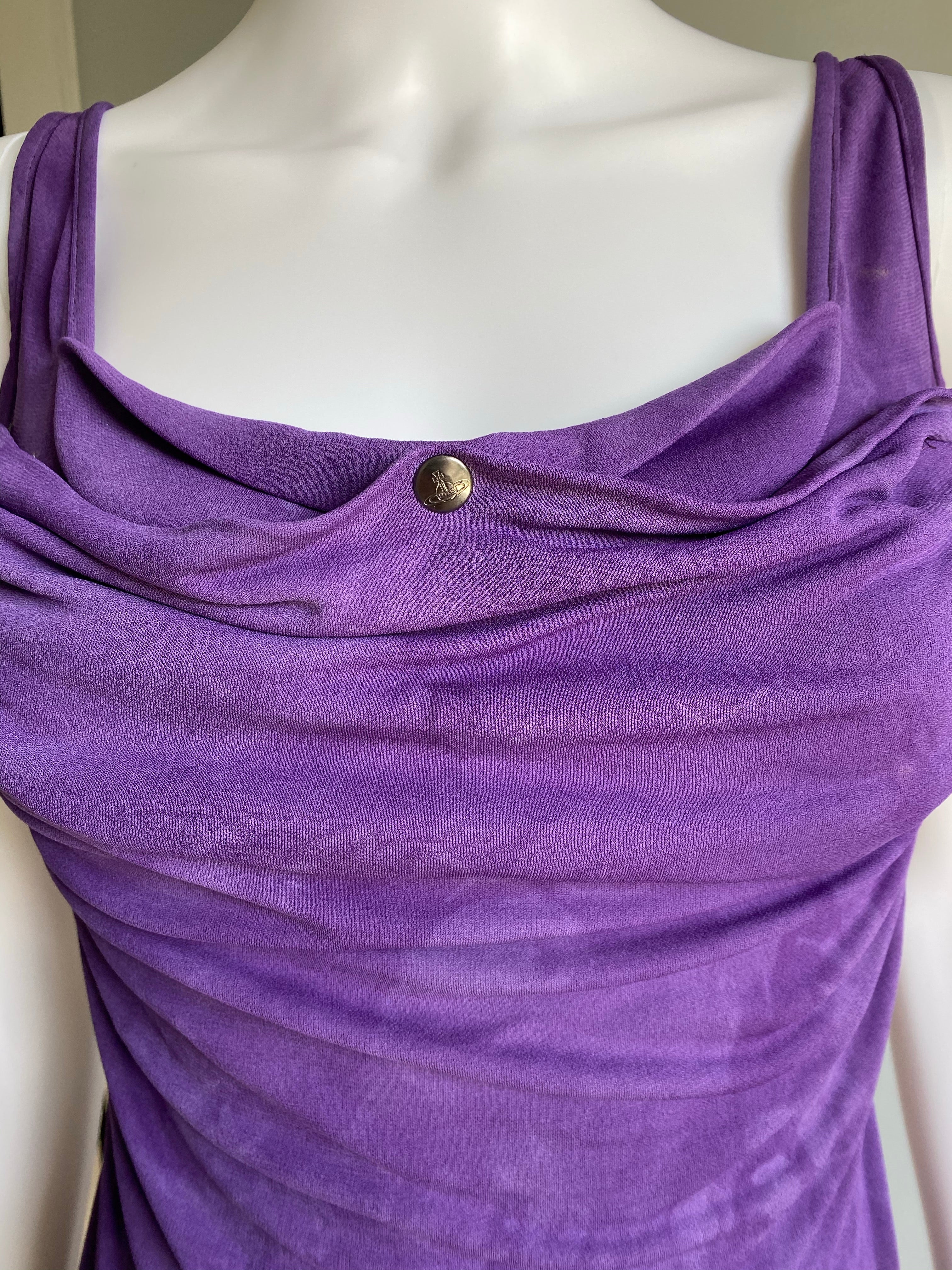 Vivienne Westwood Drape Purple Dress