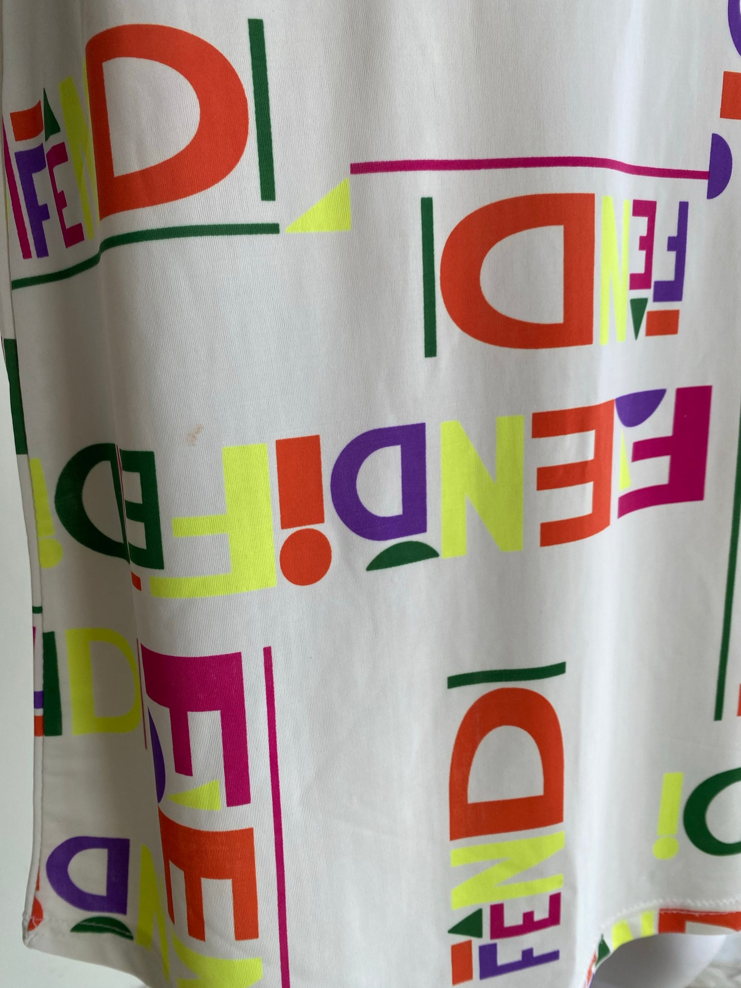 Fendi Multicolor Slip Logo Dress