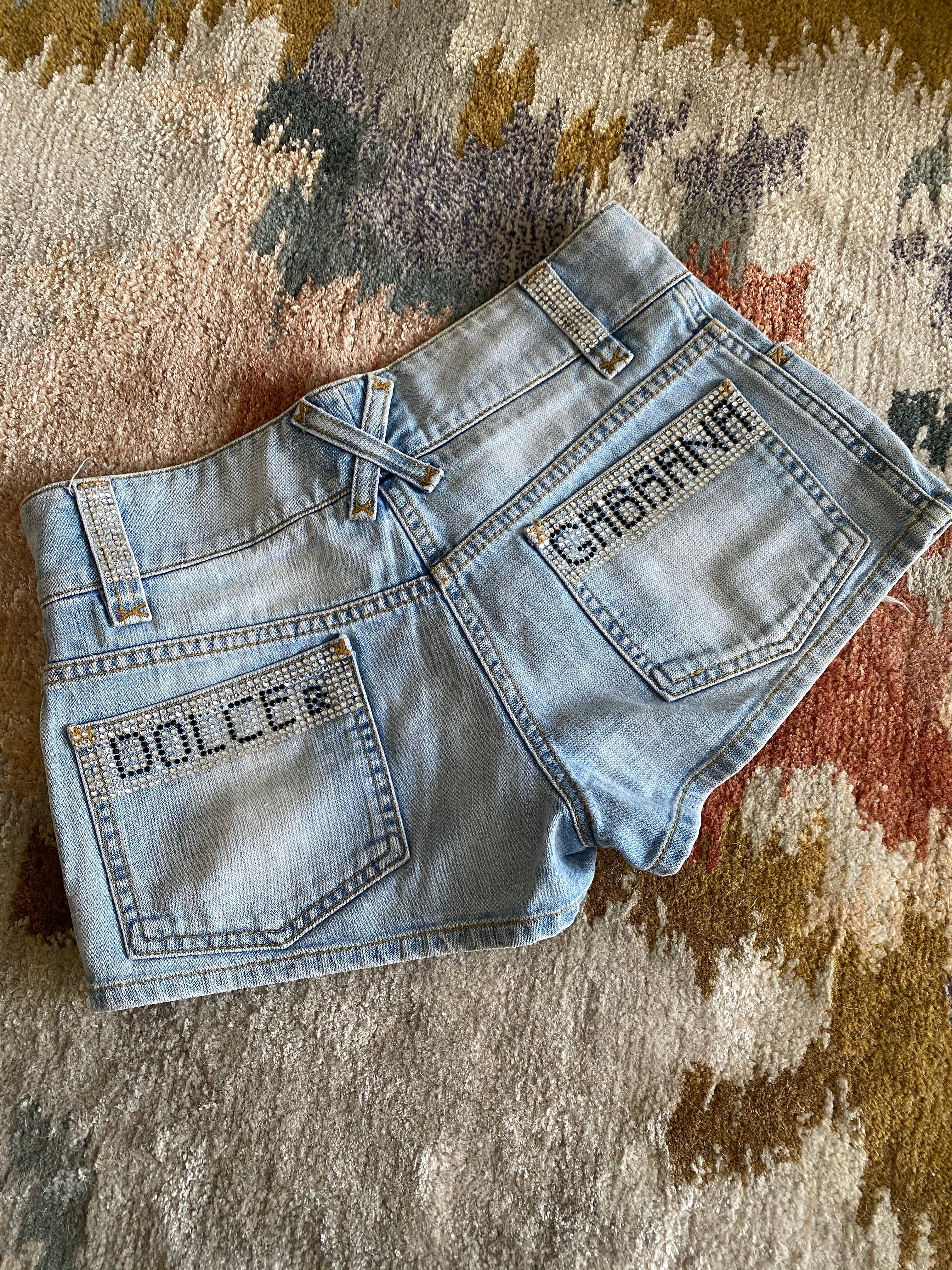 Dolce and Gabbana Swarovski Crystal Jeans